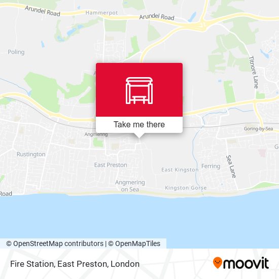 Fire Station, East Preston map