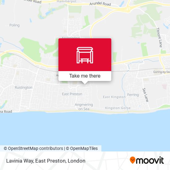 Lavinia Way, East Preston map