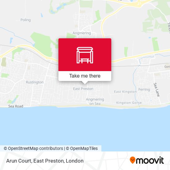 Arun Court, East Preston map