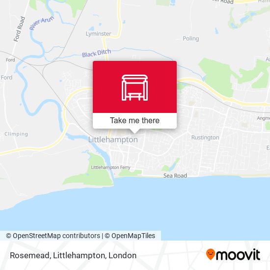 Rosemead, Littlehampton map