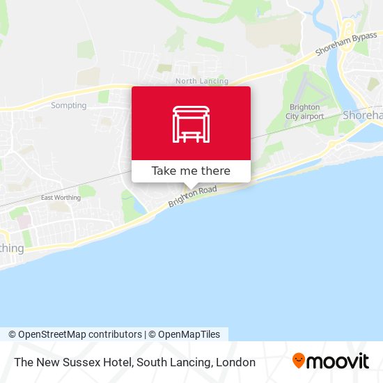The New Sussex Hotel, South Lancing map