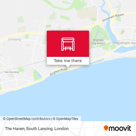 The Haven, South Lancing map