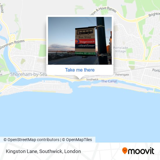 Kingston Lane, Southwick map