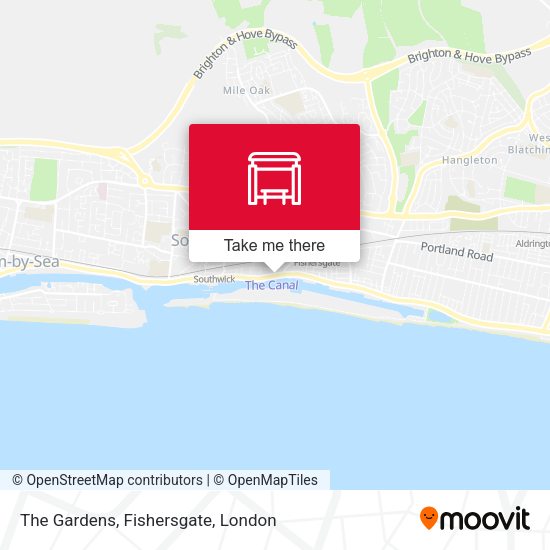 The Gardens, Fishersgate map