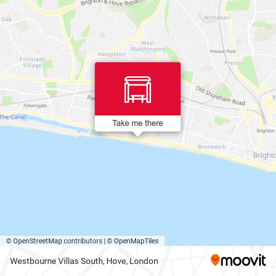 Westbourne Villas South, Hove map