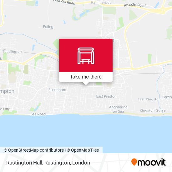 Rustington Hall, Rustington map
