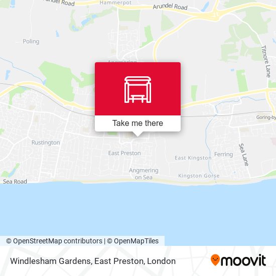 Windlesham Gardens, East Preston map
