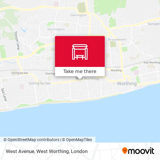 West Avenue, West Worthing map