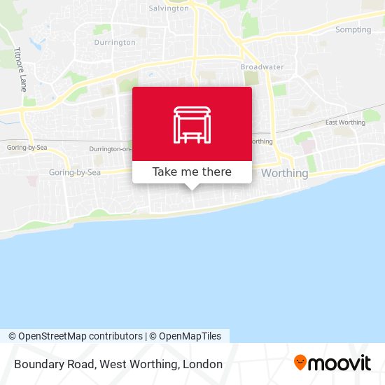 Boundary Road, West Worthing map