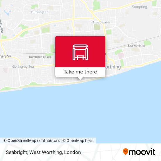 Seabright, West Worthing map