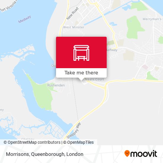 Morrisons, Queenborough map
