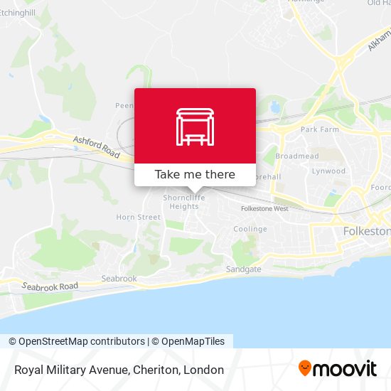Royal Military Avenue, Cheriton map
