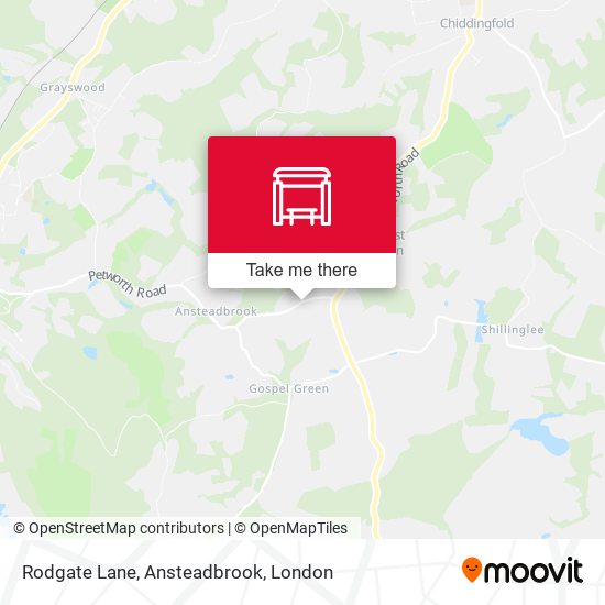 Rodgate Lane, Ansteadbrook map