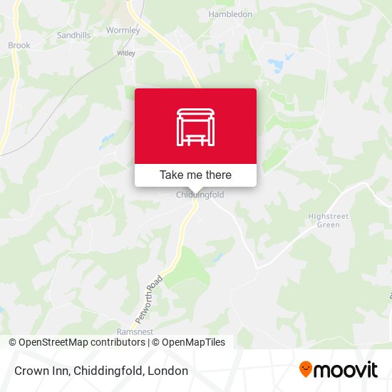 Crown Inn, Chiddingfold map