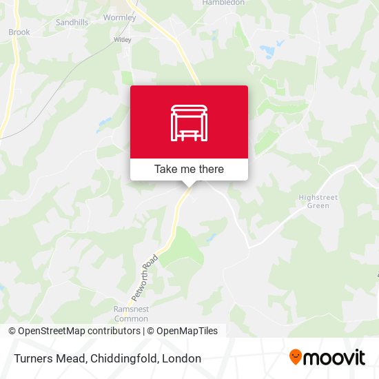Turners Mead, Chiddingfold map