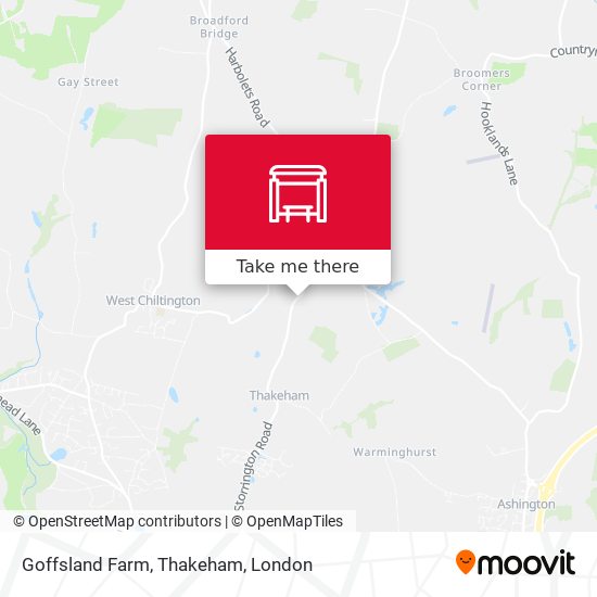 Goffsland Farm, Thakeham map