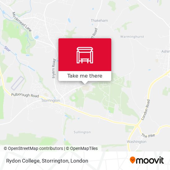 Rydon College, Storrington map