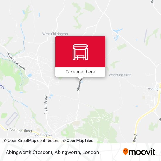 Abingworth Crescent, Abingworth map