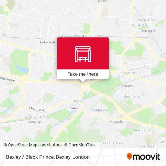 Bexley / Black Prince, Bexley map