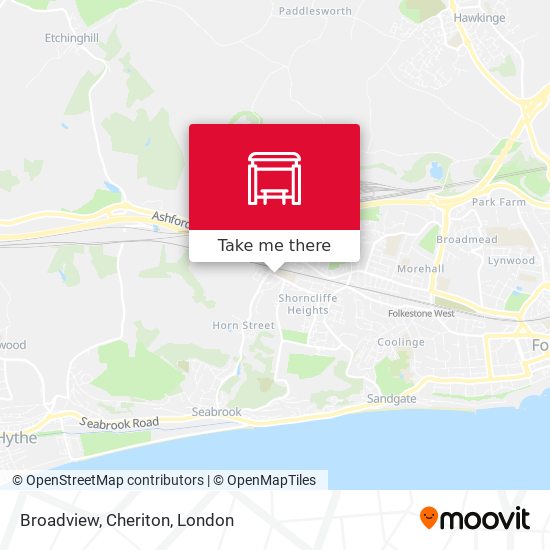 Broadview, Cheriton map