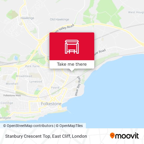Stanbury Crescent Top, East Cliff map
