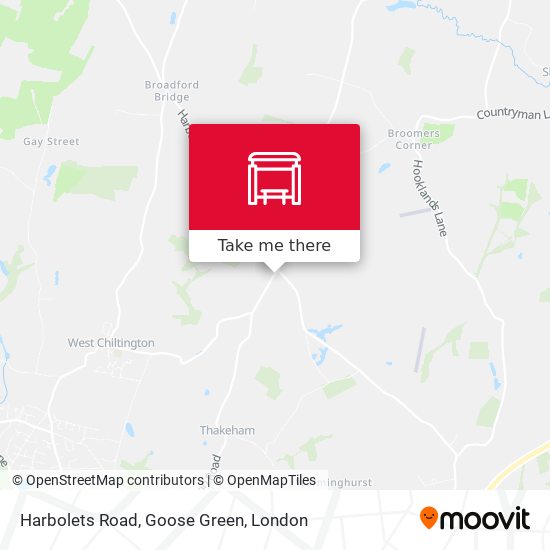 Harbolets Road, Goose Green map