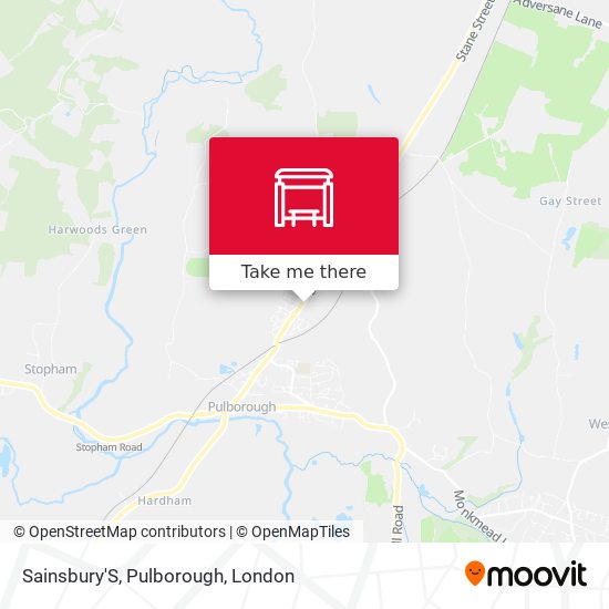 Sainsbury'S, Pulborough map