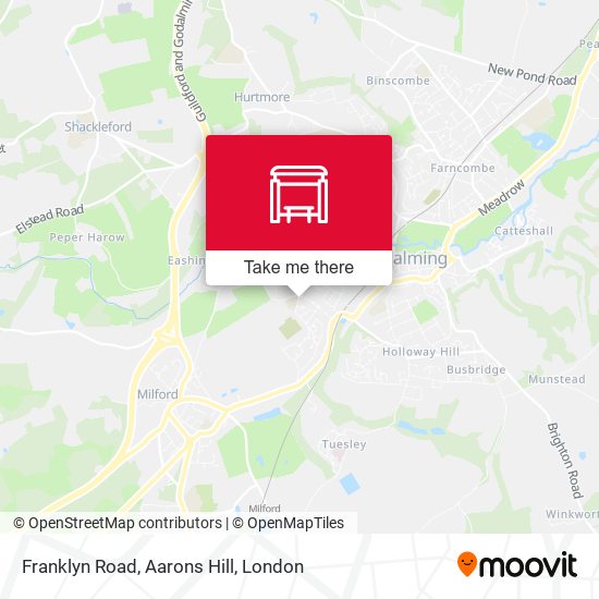 Franklyn Road, Aarons Hill map