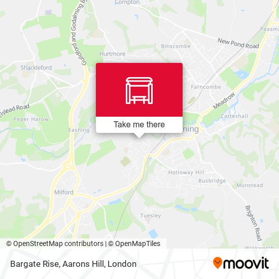 Bargate Rise, Aarons Hill map
