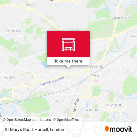 St Mary's Road, Horsell map