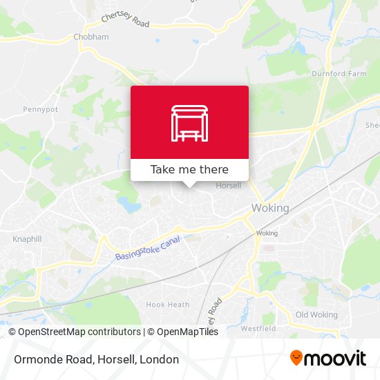 Ormonde Road, Horsell map