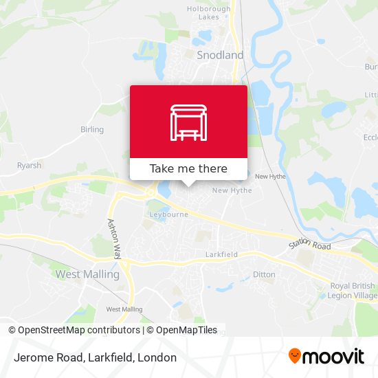 Jerome Road, Larkfield map