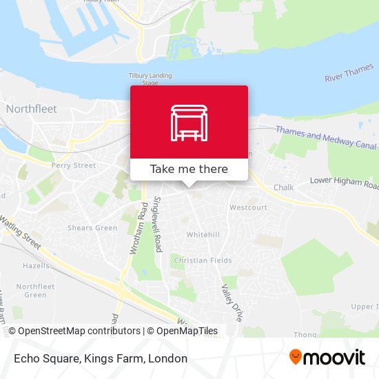 Echo Square, Kings Farm map