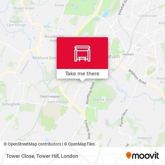 Tower Close, Tower Hill map