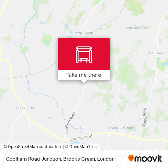 Coolham Road Junction, Brooks Green map