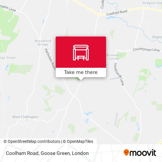 Coolham Road, Goose Green map