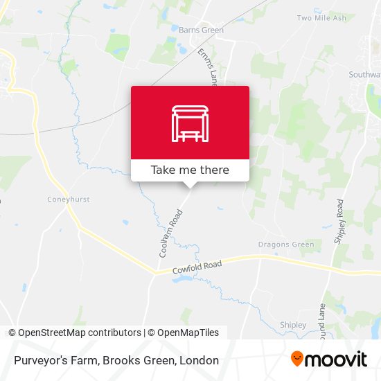 Purveyor's Farm, Brooks Green map