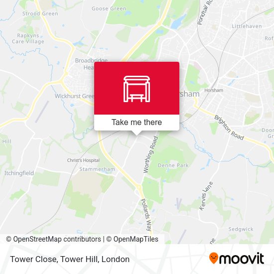Tower Close, Tower Hill map