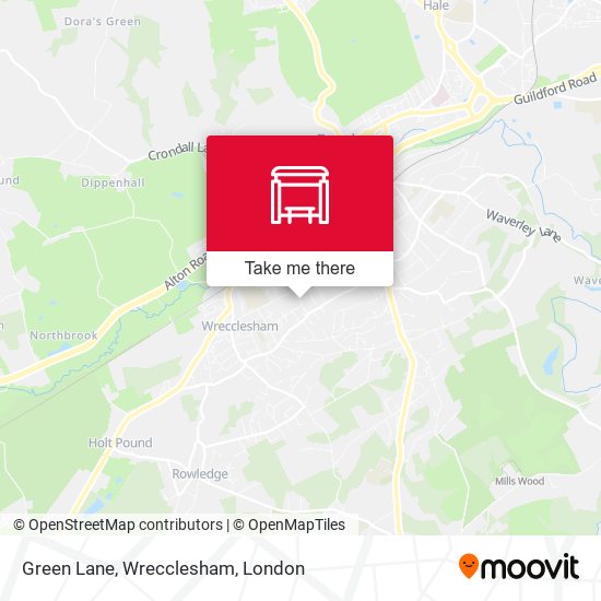 Green Lane, Wrecclesham map