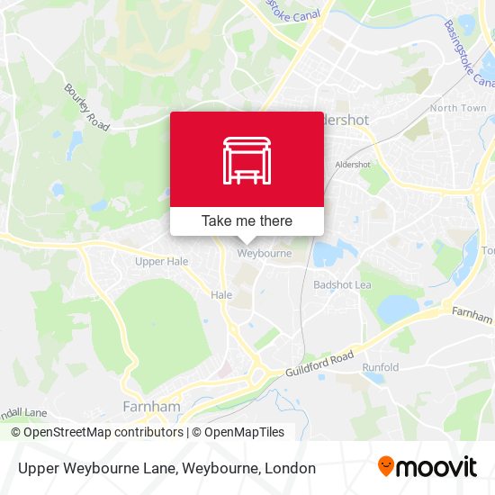 Upper Weybourne Lane, Weybourne map