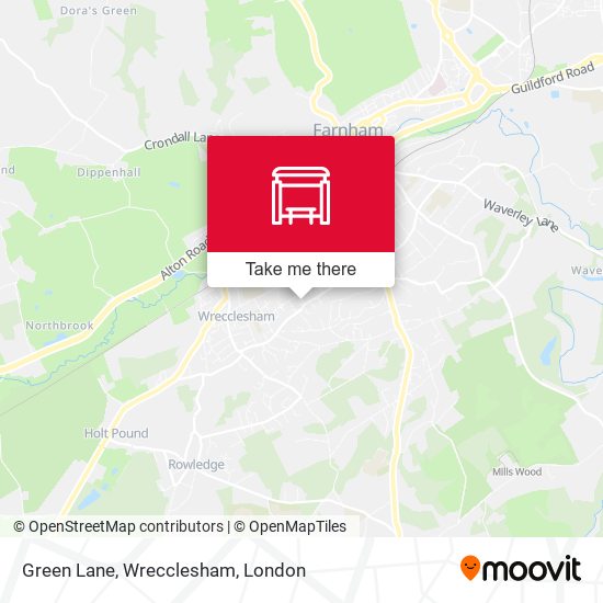 Green Lane, Wrecclesham map