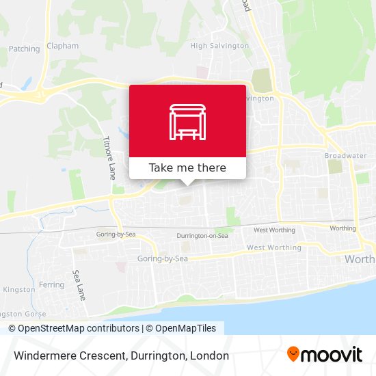 Windermere Crescent, Durrington map