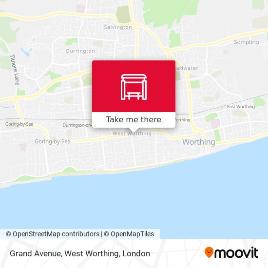 Grand Avenue, West Worthing map