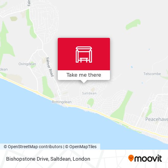 Bishopstone Drive, Saltdean map