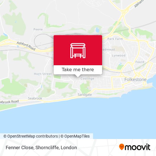 Fenner Close, Shorncliffe map