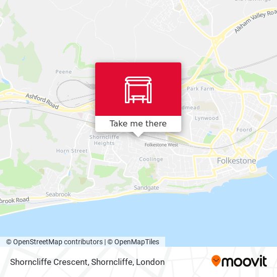 Shorncliffe Crescent, Shorncliffe map
