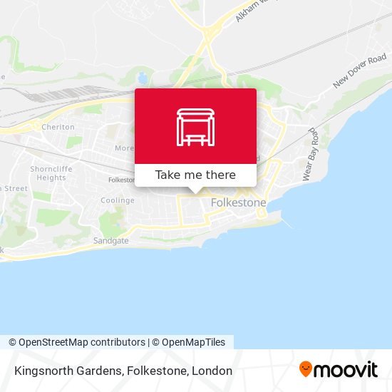 Kingsnorth Gardens, Folkestone map