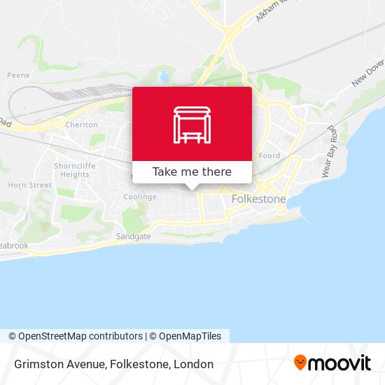 Grimston Avenue, Folkestone map