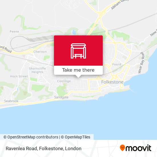 Ravenlea Road, Folkestone map