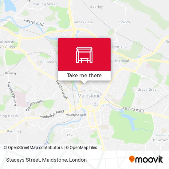 Staceys Street, Maidstone map